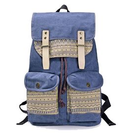 लघु Moq कैनवास गोफन आराम यात्रा बैग कोरियाई शैली बैग 50L क्षमता