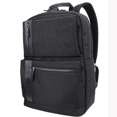 15.6 इंच नायलॉन ट्रैवल कॉलेज स्कूल बिजनेस लैपटॉप बैकपैक बैग ब्लैक