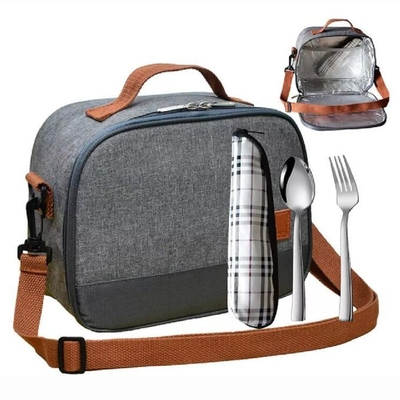 कैम्पिंग / स्कूल के लिए छात्र अछूता कूलर बैग लंच पैक