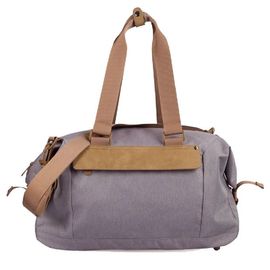 ग्रे रंग निविड़ अंधकार डफेल बैग / हल्के यात्रा बैग अनुकूलित लोगो