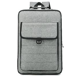 ग्रे पॉलिएस्टर सामग्री कैनवास लैपटॉप बैकपैक मल्टीफंक्शन लैपटॉप बैग