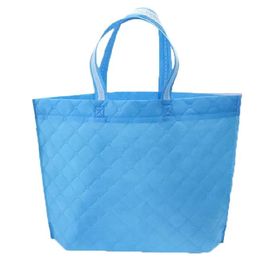 ब्लू पिंक कलर की फोल्डिंग नॉन वॉन्टेड रियूजेबल बैग इको फ्रेंडली किराना बैग