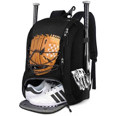 आउटडोर स्पोर्ट्स लाइटवेट बेसबॉल बैग जूते के डिब्बे के साथ सॉफ्टबॉल बैट बैग