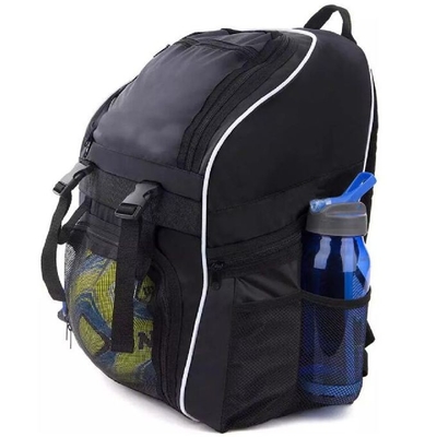 420D नायलॉन सॉकर / बास्केटबॉल बैग बैकपैक 30 - 40L बाहरी प्रशिक्षण के लिए